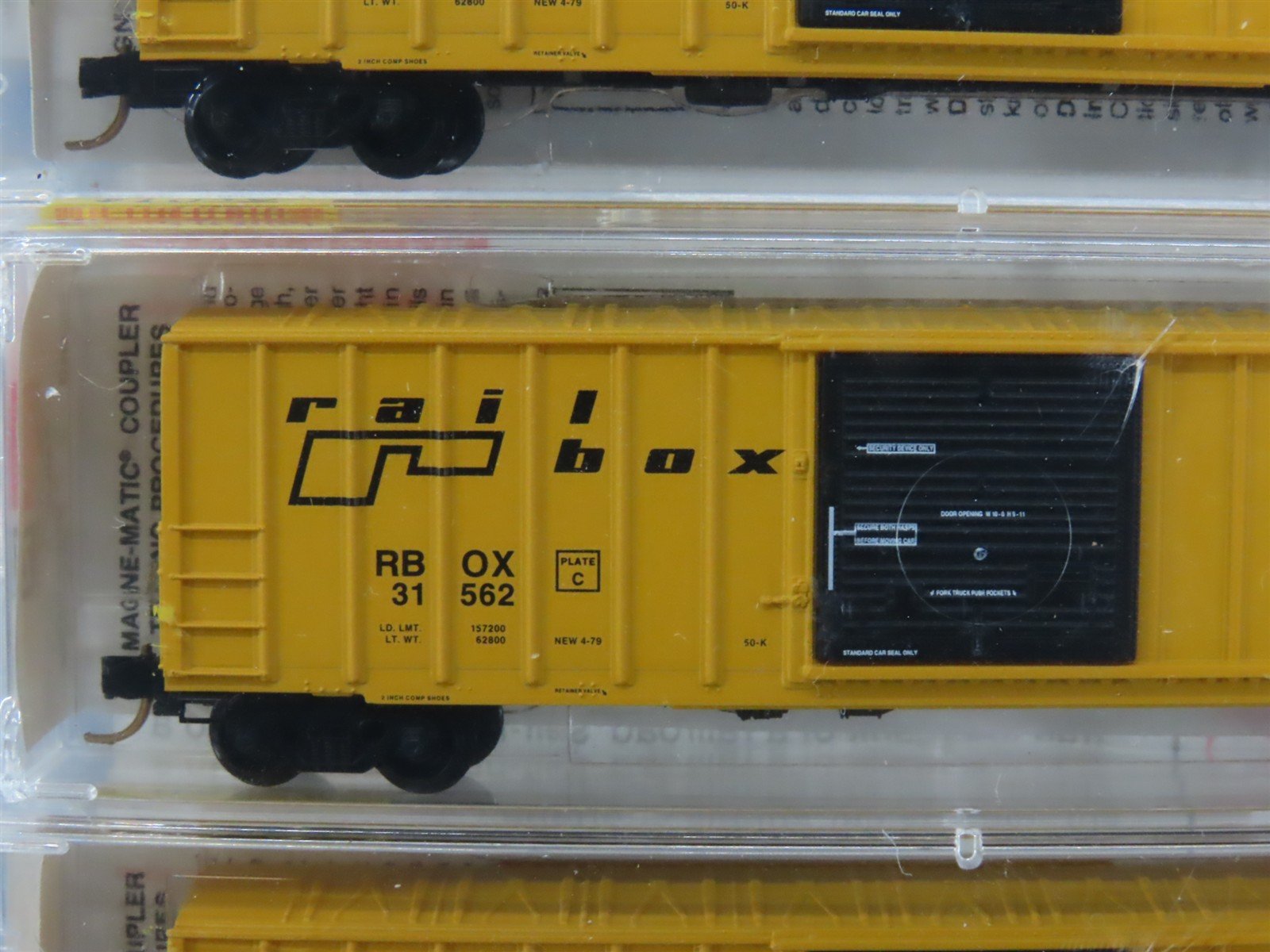 N Micro-Trains MTL 25562 RBOX Railbox 50' Single Door Box Car 3-Pack Sealed