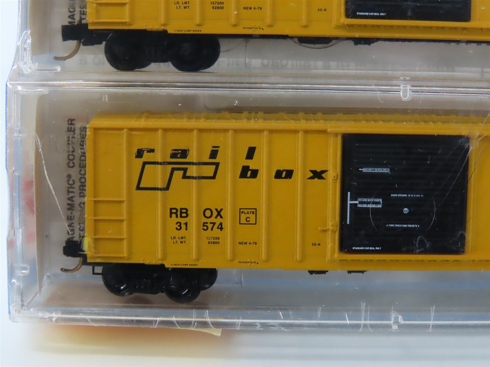 N Micro-Trains MTL 25562 RBOX Railbox 50' Single Door Box Car 3-Pack Sealed