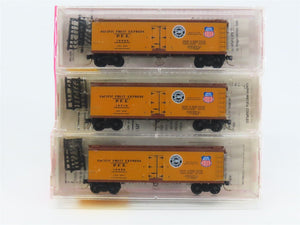 N Scale Micro-Trains MTL 47062 PFE Pacific Fruit Express Reefers 3-Pack Sealed