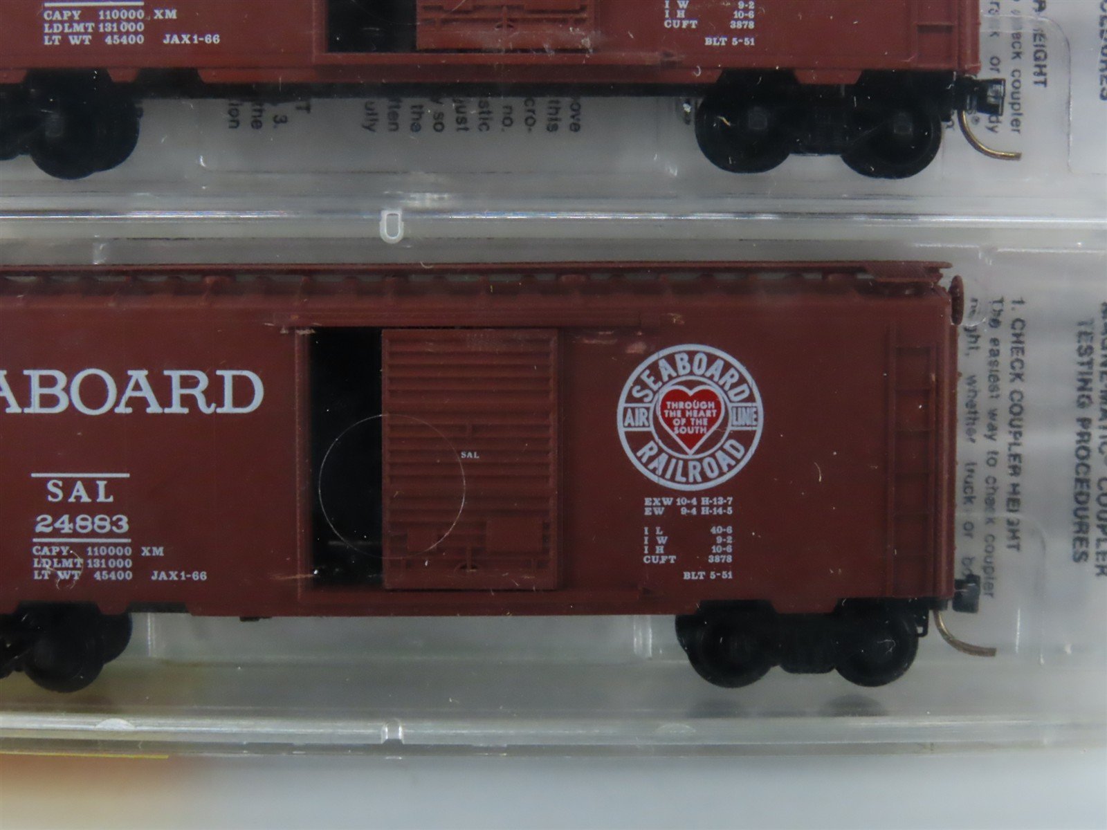 N Scale Micro-Trains MTL 20642 SAL Seaboard Air Line 40' Box Car 3-Pack Sealed