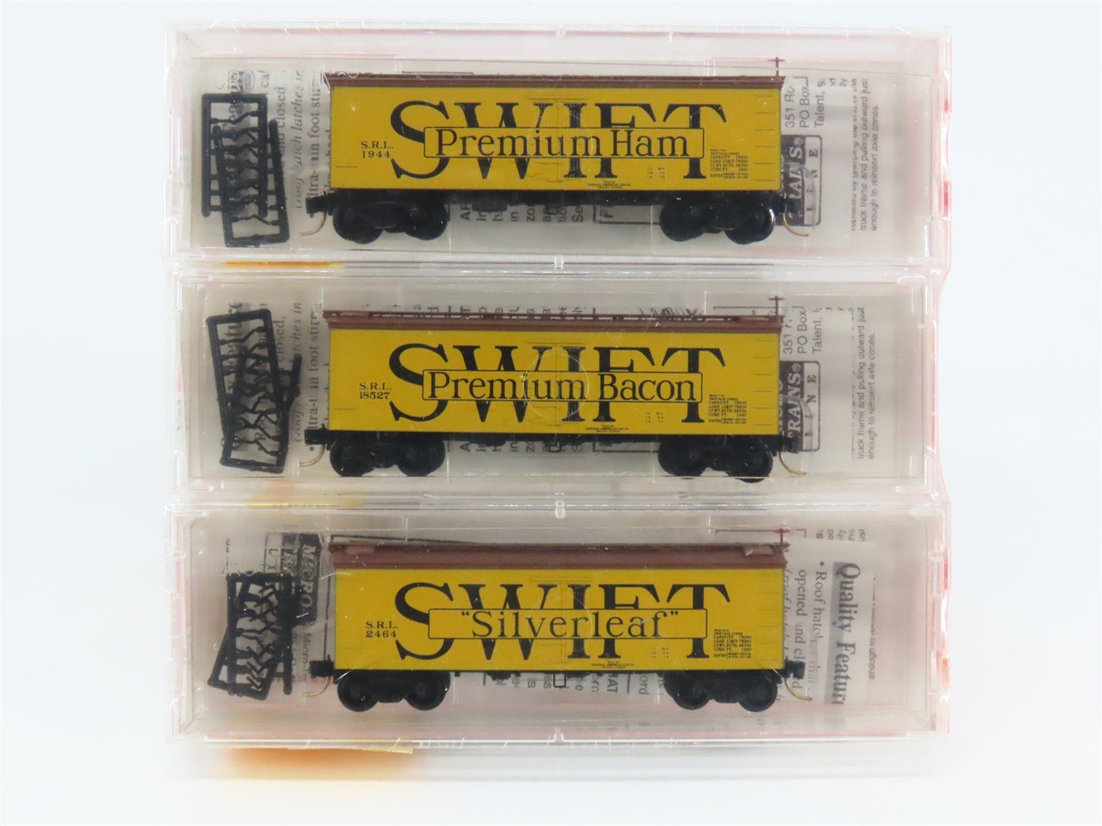 N Scale Micro-Trains MTL 58512 SRL Swift Premium Special Reefers 3-Pack Sealed
