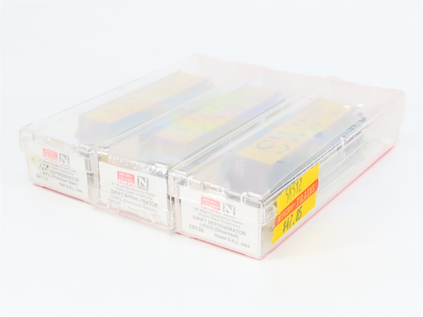 N Scale Micro-Trains MTL 58512 SRL Swift Premium Special Reefers 3-Pack Sealed