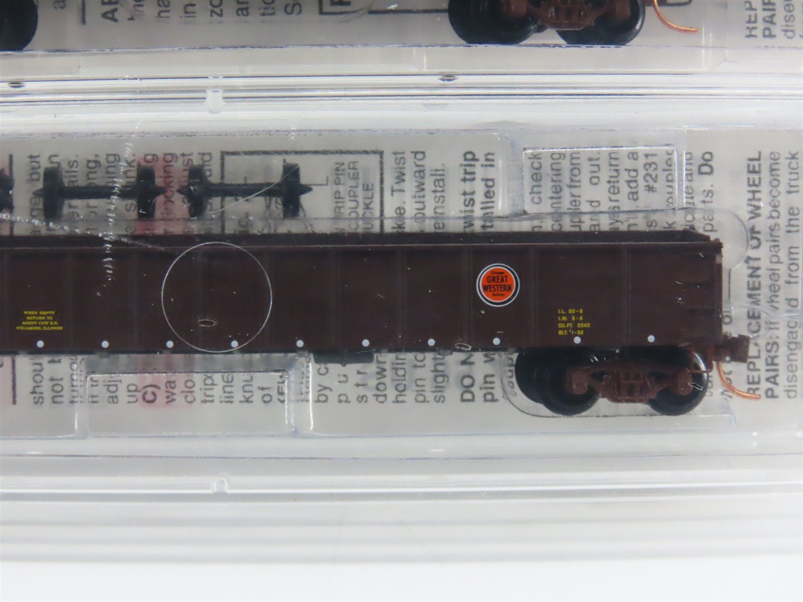 N Micro-Trains MTL CGW Chicago Great Western Box Car, Reefer, & Gondola 3-Pack