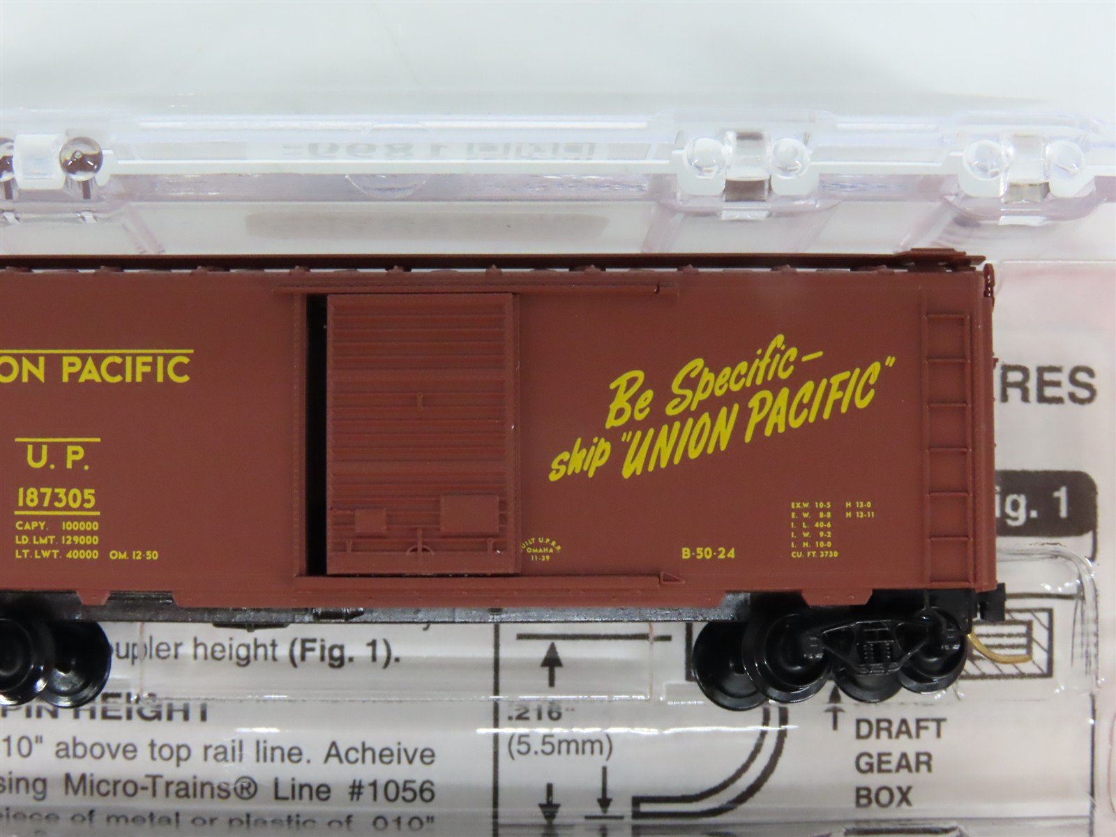 N Scale Micro-Trains MTL 20286-2 UP Union Pacific 40' Single Door Box Car 3-Pack