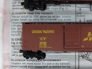 N Scale Micro-Trains MTL 20286-2 UP Union Pacific 40' Single Door Box Car 3-Pack