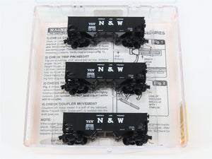 N Scale Micro-Trains MTL 91012 N&W Norfolk & Western 2-Bay Open Hoppers 3-Pack