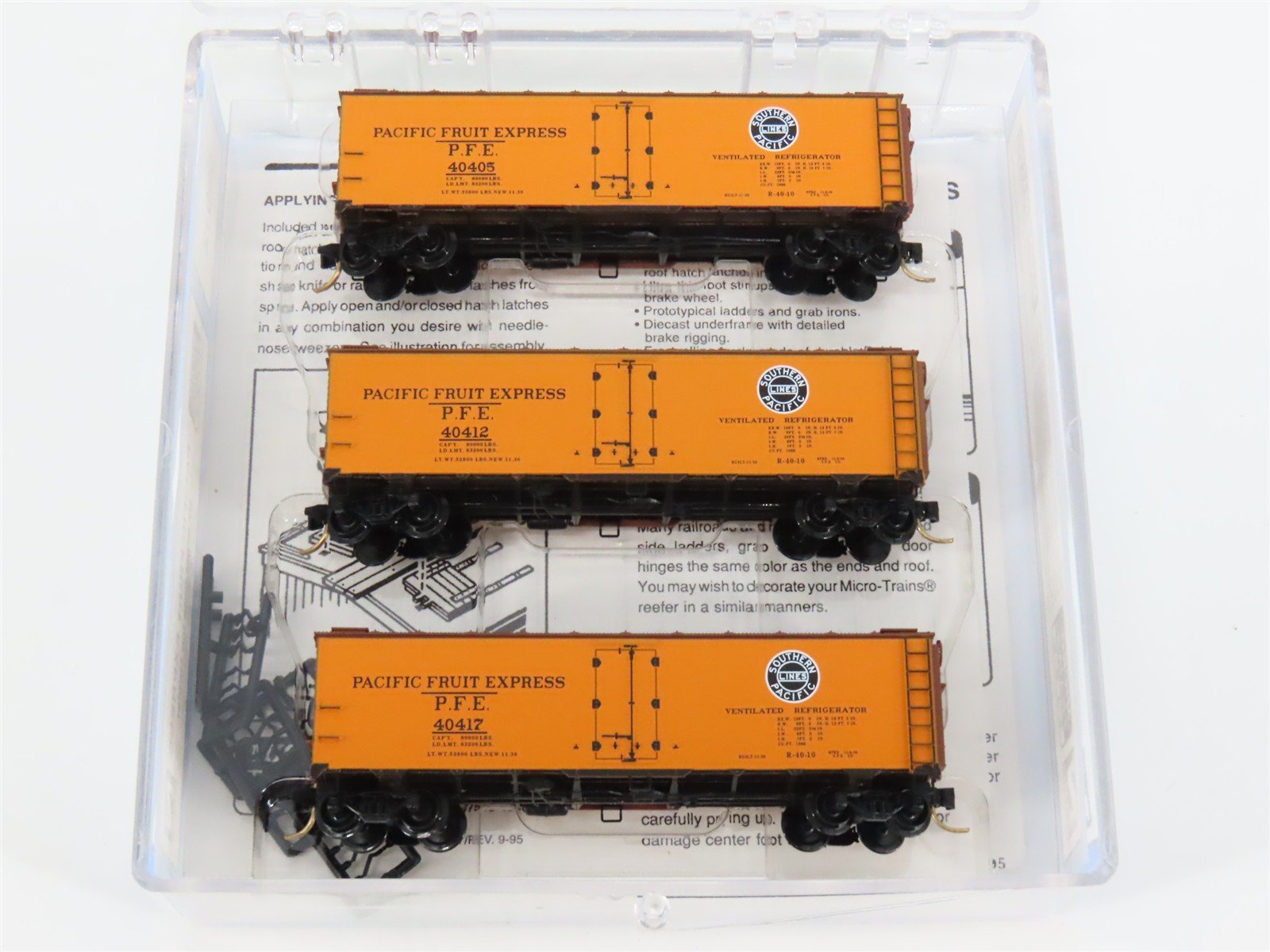 N Scale Micro-Trains MTL 59012 SP UP PFE Pacific Fruit Express Reefers 3-Pack