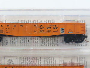 N Scale Micro-Trains MTL 46042 D&RGW Rio Grande 50' Gondola 3-Pack Sealed