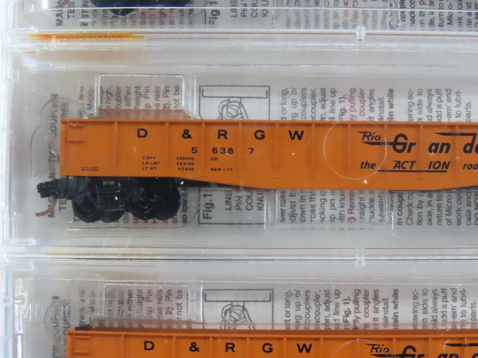 N Scale Micro-Trains MTL 46042 D&RGW Rio Grande 50' Gondola 3-Pack Sealed