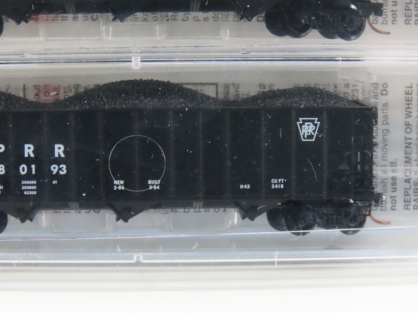 N Scale Micro-Trains MTL 108042 PRR Pennsylvania 3-Bay Hopper 3-Pack Sealed