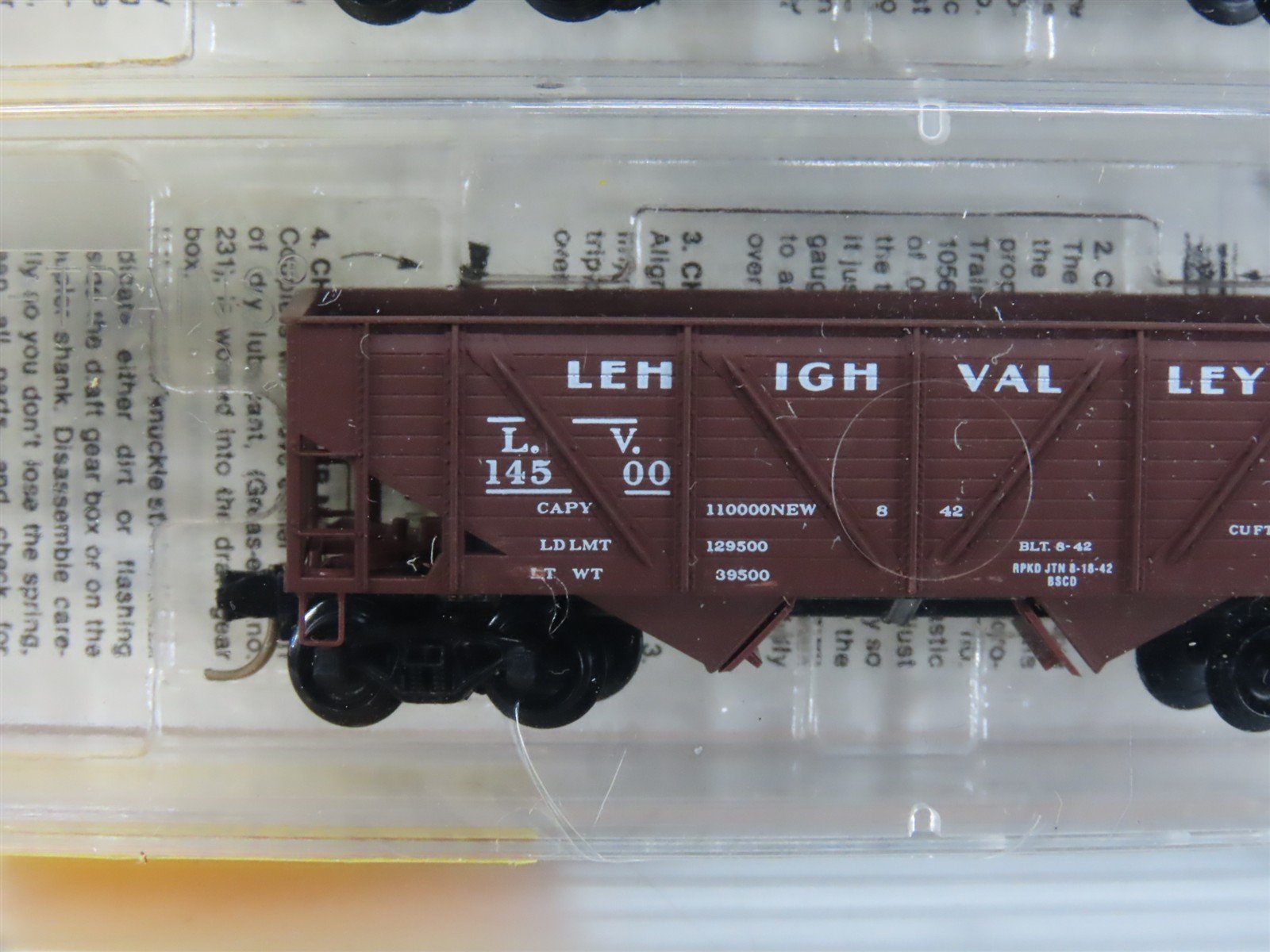 N Scale Micro-Trains MTL 57032 LV Lehigh Valley 2-Bay Hopper 3-Pack Sealed