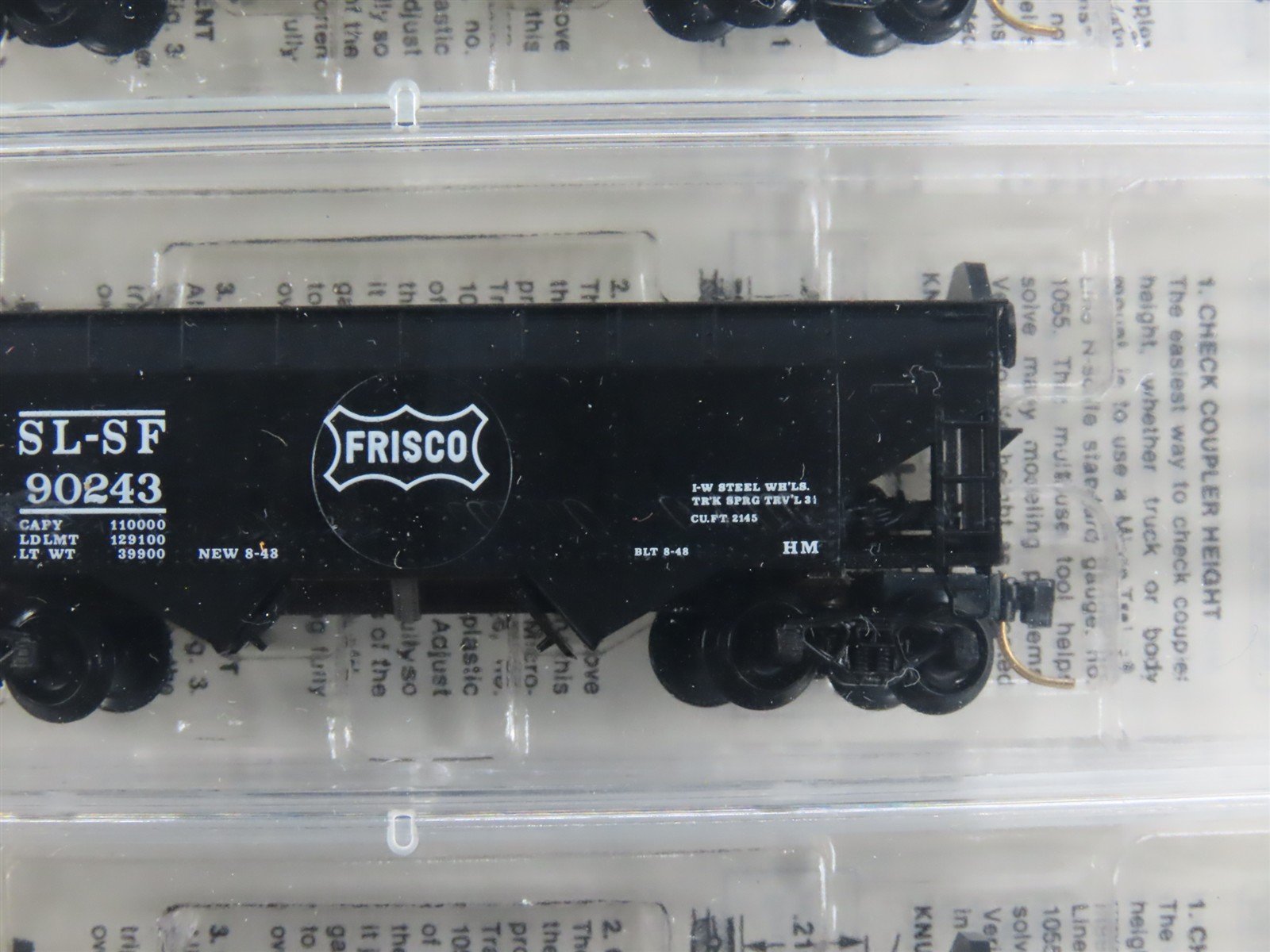 N Scale Micro-Trains MTL 88012 SL-SF Frisco 2-Bay Open Hopper 3-Pack Sealed