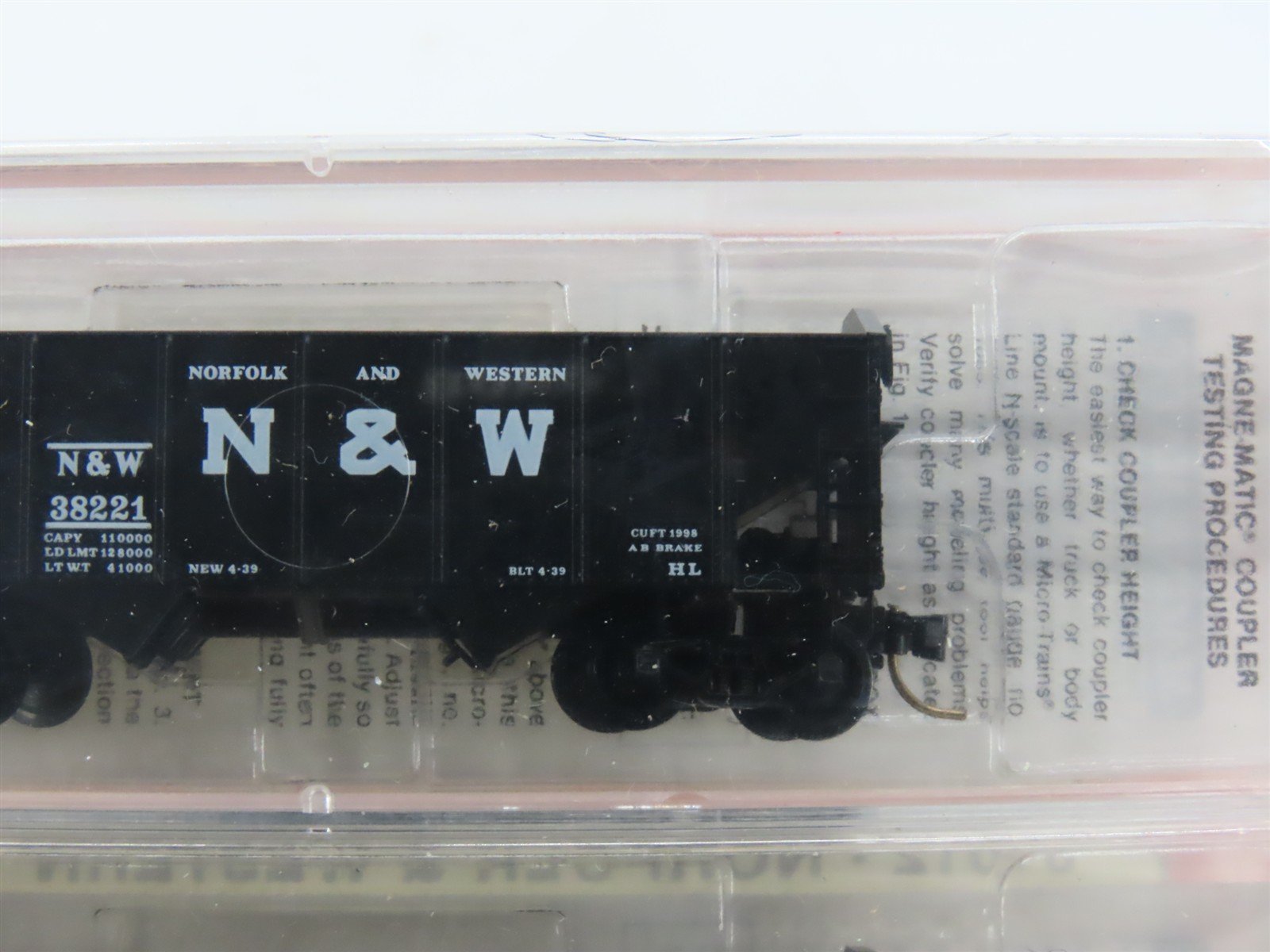 N Scale Micro-Trains MTL 91012 N&W Norfolk & Western 2-Bay Hopper 3-Pack Sealed