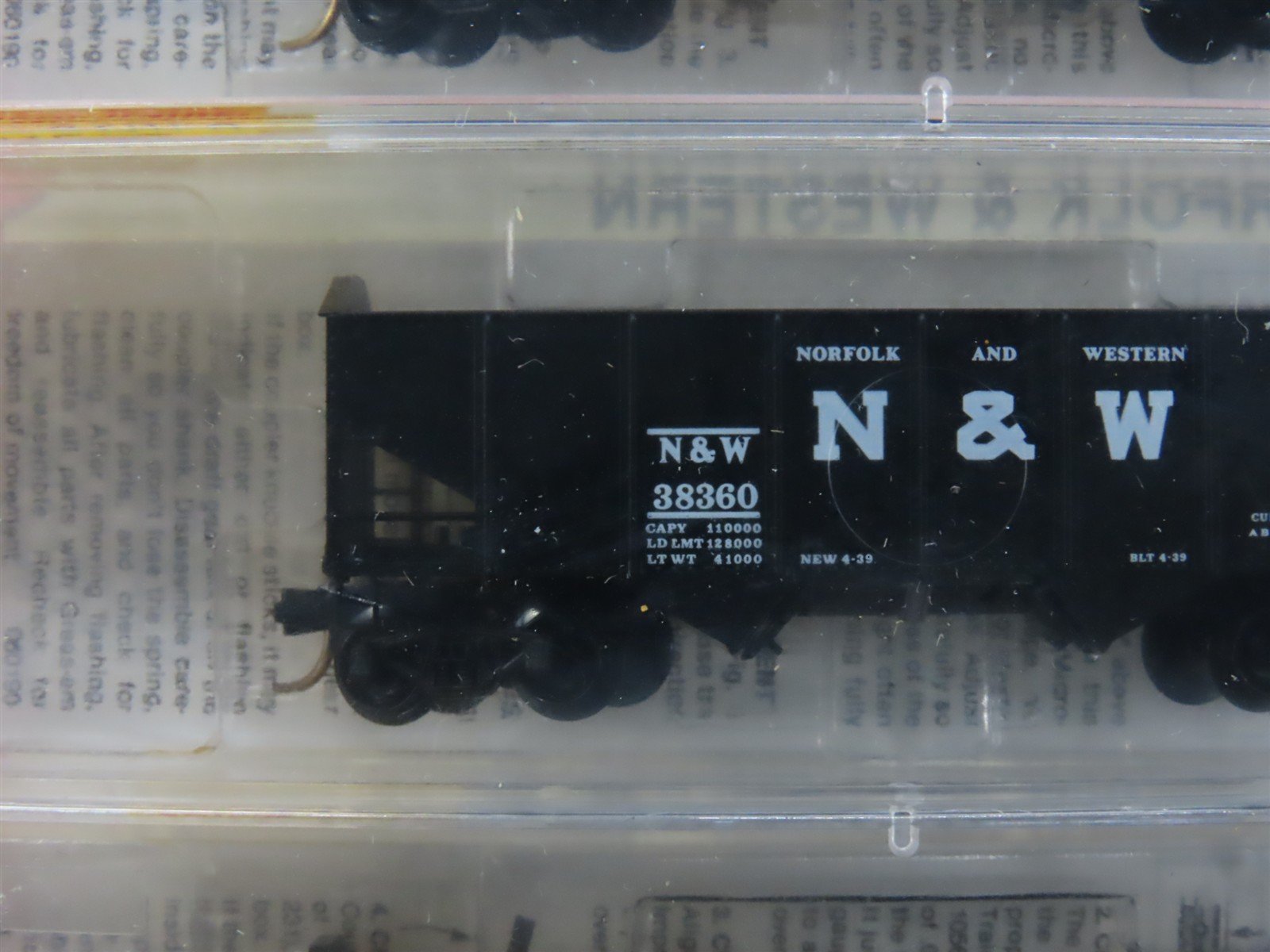 N Scale Micro-Trains MTL 91012 N&W Norfolk & Western 2-Bay Hopper 3-Pack Sealed