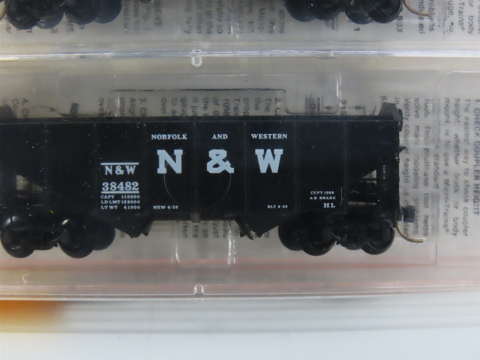 N Scale Micro-Trains MTL 91012 N&W Norfolk & Western 2-Bay Hopper 3-Pack Sealed
