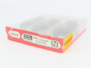 N Scale Micro-Trains MTL 91012 N&W Norfolk & Western 2-Bay Hopper 3-Pack Sealed