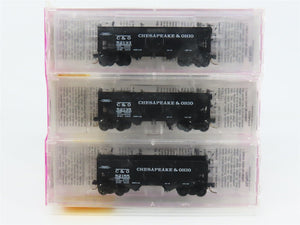 N Micro-Trains MTL 86012-2 C&O Chesapeake & Ohio 2-Bay Hopper 3-Pack Sealed