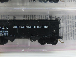 N Micro-Trains MTL 86012-2 C&O Chesapeake & Ohio 2-Bay Hopper 3-Pack Sealed