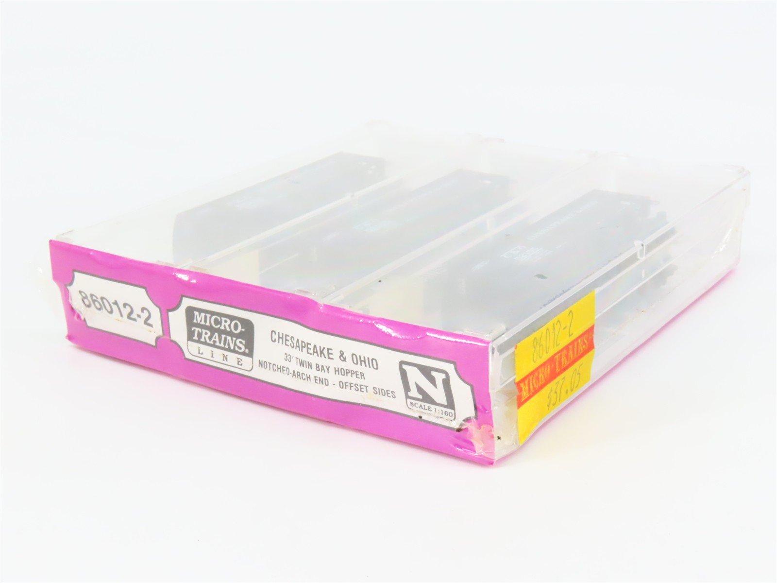 N Micro-Trains MTL 86012-2 C&O Chesapeake & Ohio 2-Bay Hopper 3-Pack Sealed