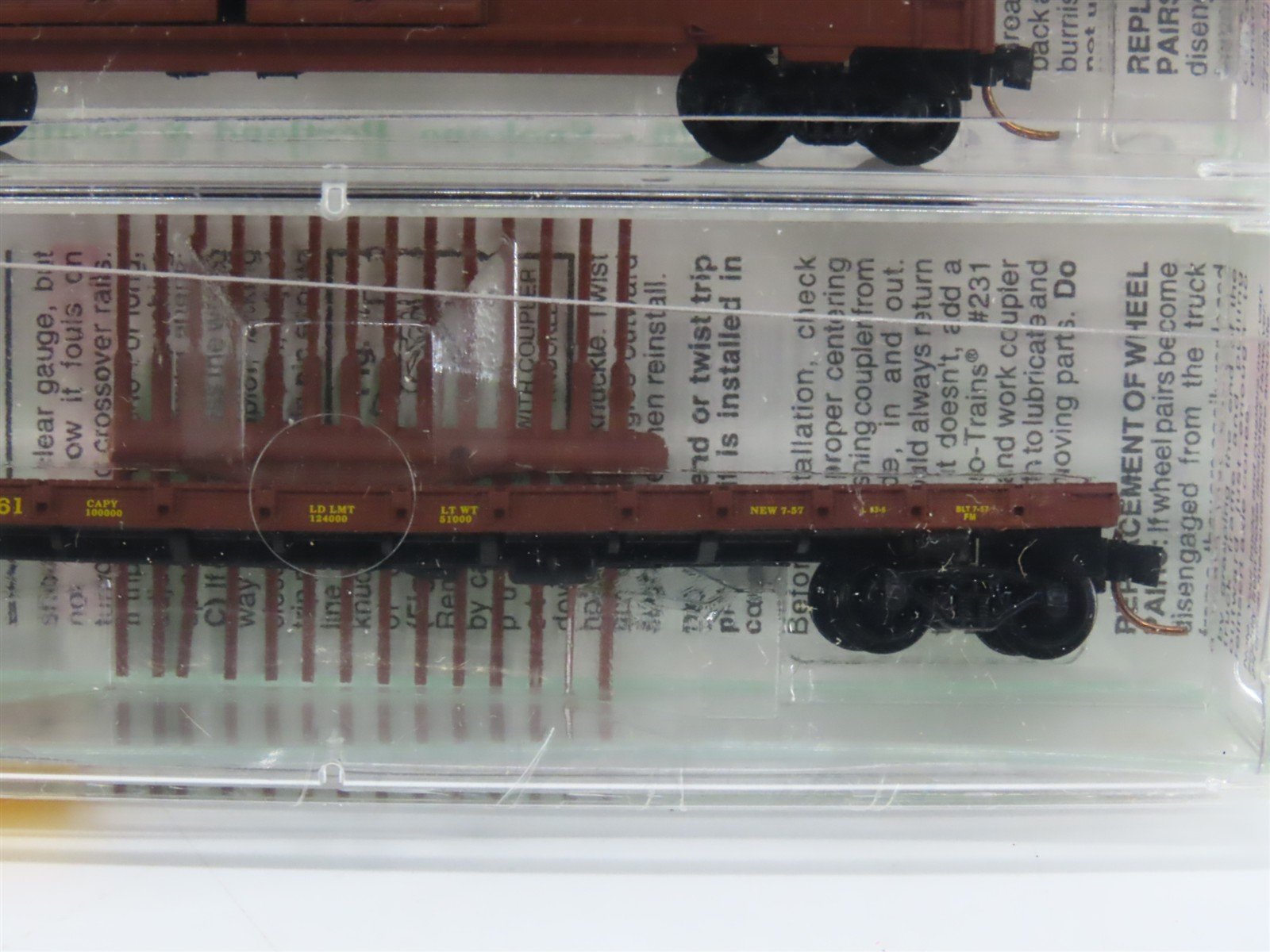 N Micro-Trains MTL 23252 BN Merger Fallen Flags #5 Freight 4-Pack Sealed