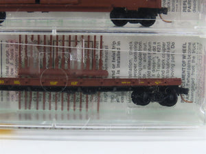 N Micro-Trains MTL 23252 BN Merger Fallen Flags #5 Freight 4-Pack Sealed