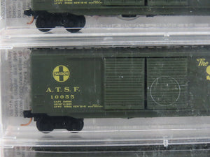 N Scale Micro-Trains MTL 34262 ATSF Santa Fe Map & Slogan Box Cars 5-Pack Sealed