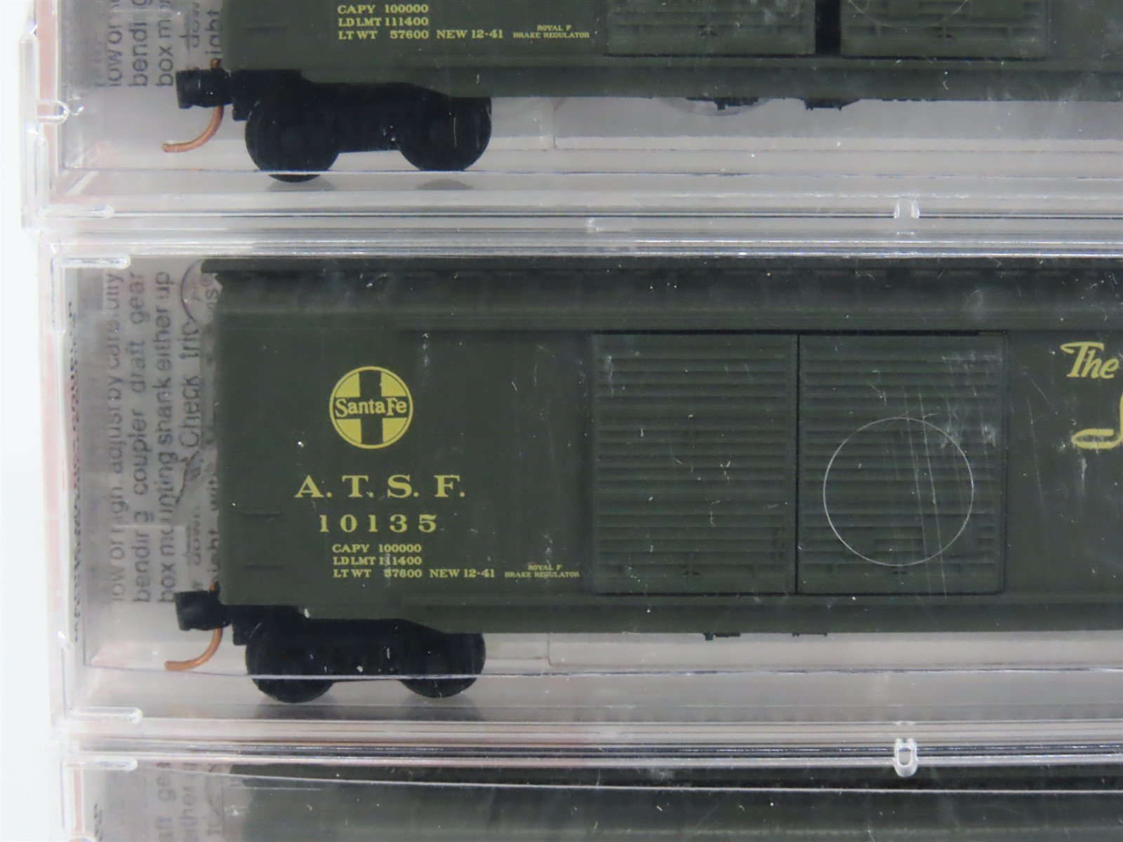 N Scale Micro-Trains MTL 34262 ATSF Santa Fe Map & Slogan Box Cars 5-Pack Sealed