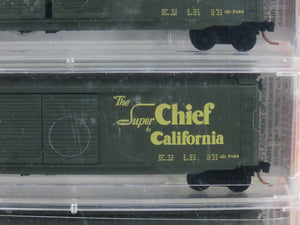 N Scale Micro-Trains MTL 34262 ATSF Santa Fe Map & Slogan Box Cars 5-Pack Sealed