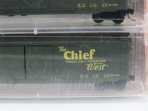N Scale Micro-Trains MTL 34262 ATSF Santa Fe Map & Slogan Box Cars 5-Pack Sealed