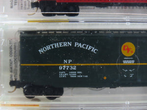 N Micro-Trains MTL 22102 Fallen Flags BN Merger Hopper & Box Cars 4-Pack Sealed