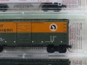 N Micro-Trains MTL 20226-2 SP&S/BN/NP/CB&Q Fallen Flags Box Cars 4-Pack Sealed