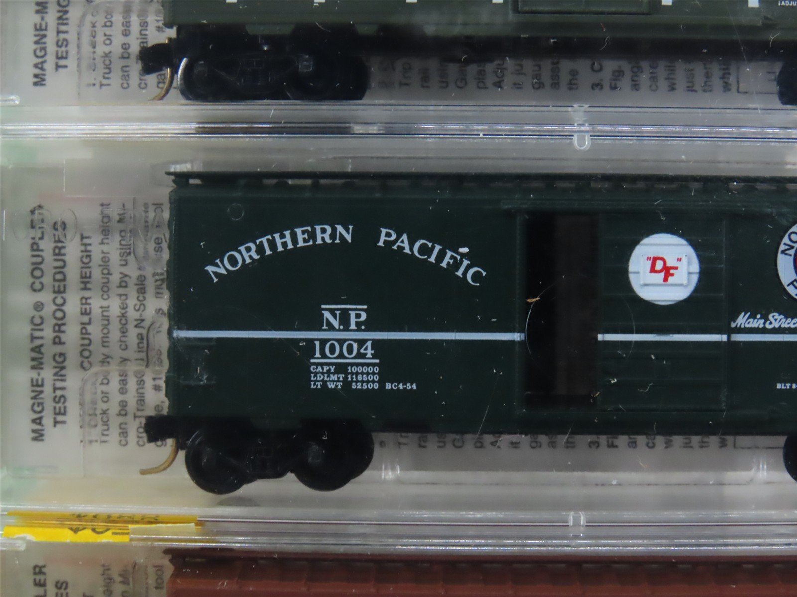 N Micro-Trains MTL 20226-2 SP&S/BN/NP/CB&Q Fallen Flags Box Cars 4-Pack Sealed