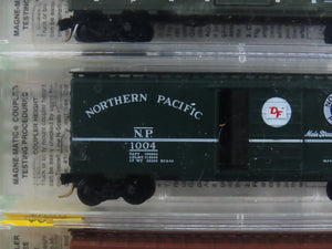 N Micro-Trains MTL 20226-2 SP&S/BN/NP/CB&Q Fallen Flags Box Cars 4-Pack Sealed