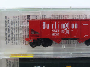 N Micro-Trains MTL 21212 SP&S/GN/NP/CB&Q Fallen Flags Freight 4-Pack Sealed
