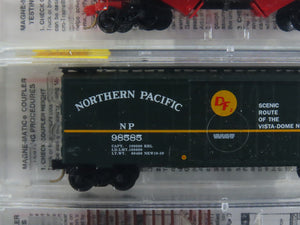 N Micro-Trains MTL 21212 SP&S/GN/NP/CB&Q Fallen Flags Freight 4-Pack Sealed