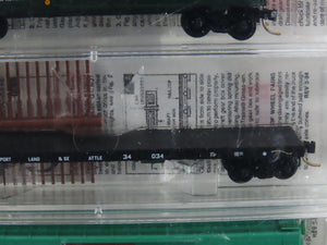 N Micro-Trains MTL 21212 SP&S/GN/NP/CB&Q Fallen Flags Freight 4-Pack Sealed
