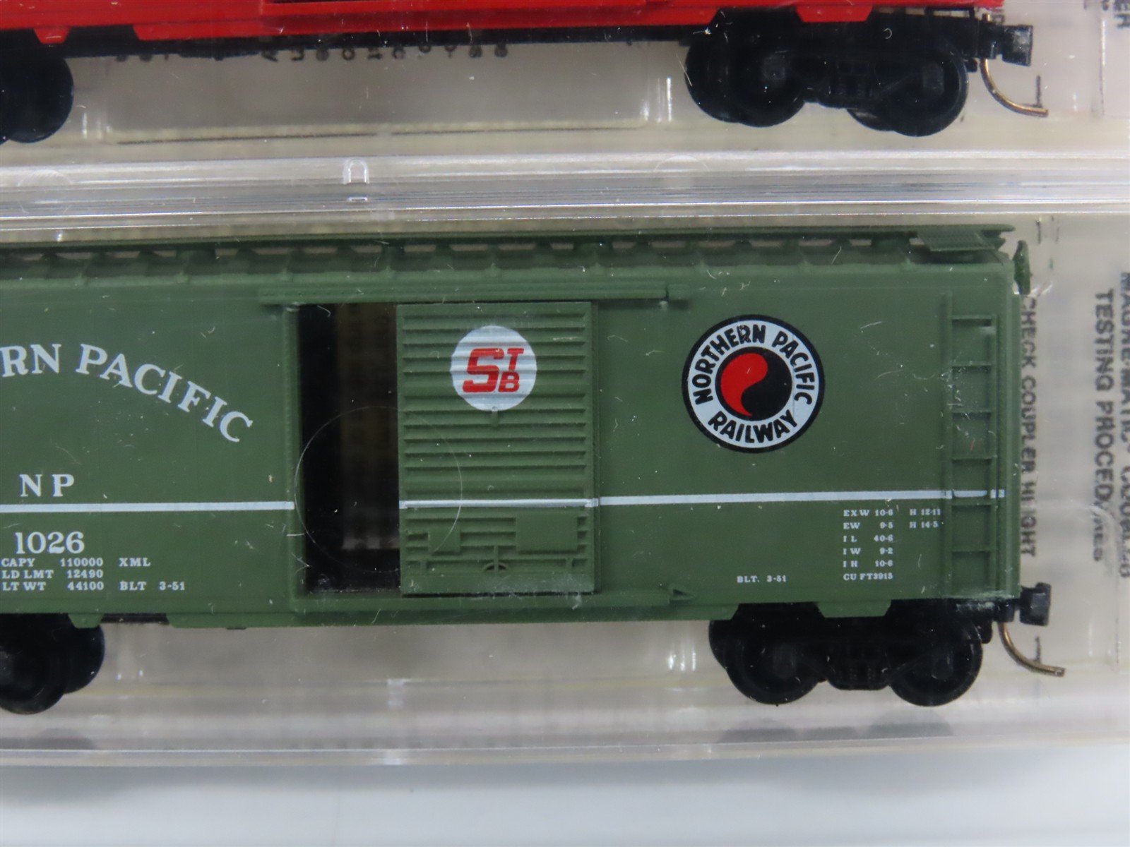 N Kadee Micro-Trains MTL TexNrails Special Run UP/NP Box Cars 2-Pack Sealed