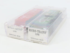 N Kadee Micro-Trains MTL TexNrails Special Run UP/NP Box Cars 2-Pack Sealed