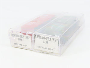 N Kadee Micro-Trains MTL TexNrails Special Run UP/NP Box Cars 2-Pack Sealed
