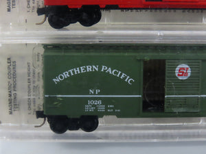 N Kadee Micro-Trains MTL TexNrails Special Run UP/NP Box Cars 2-Pack Sealed