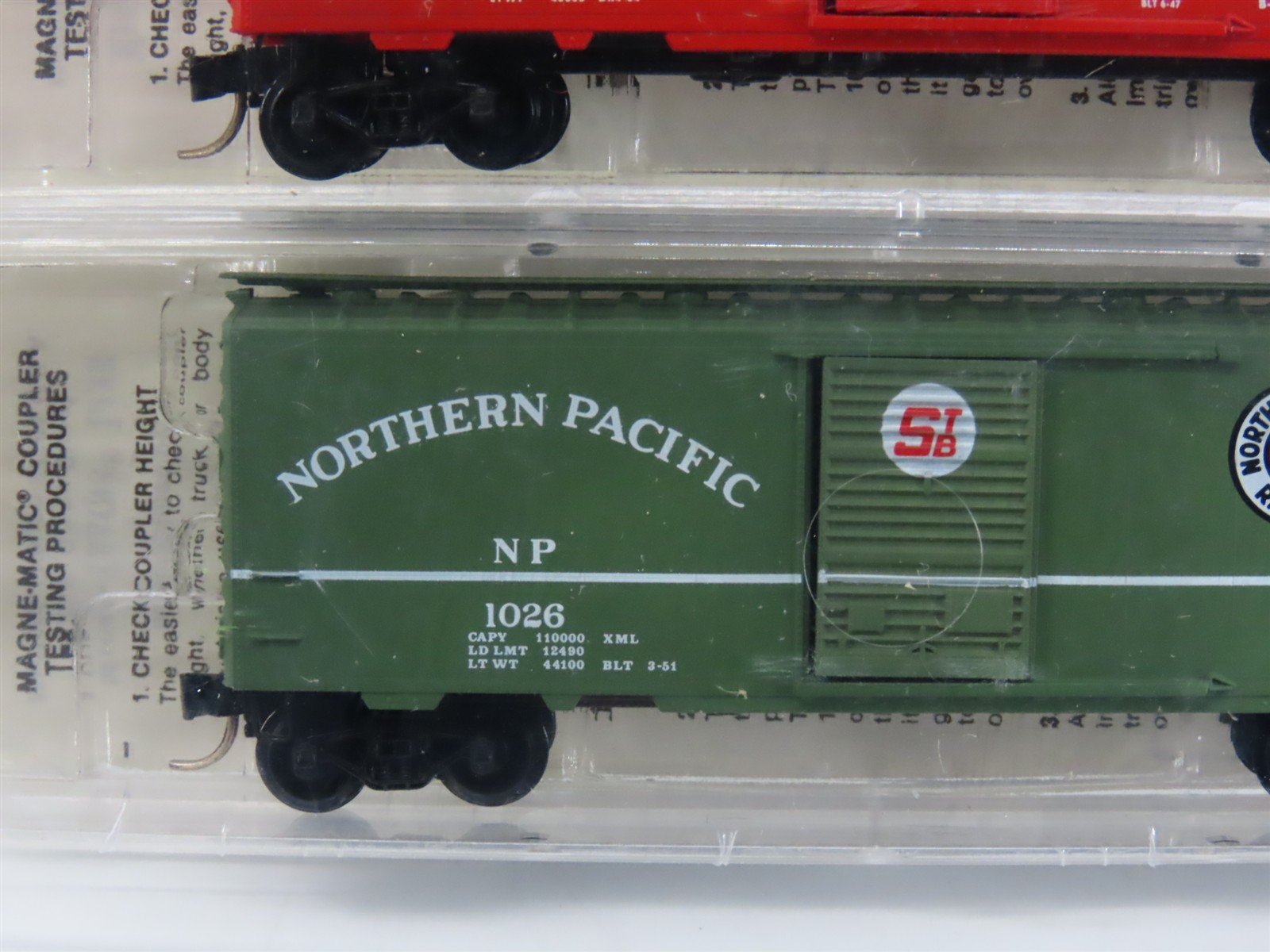 N Kadee Micro-Trains MTL TexNrails Special Run UP/NP Box Cars 2-Pack Sealed
