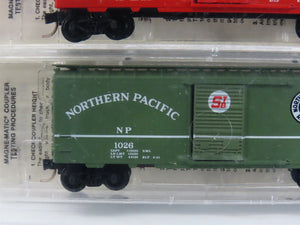 N Kadee Micro-Trains MTL TexNrails Special Run UP/NP Box Cars 2-Pack Sealed