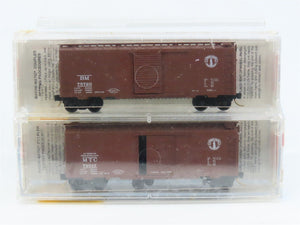 N Scale Micro-Trains MTL 20326-2 BM Boston & Maine 40' Box Car 2-Pack Sealed