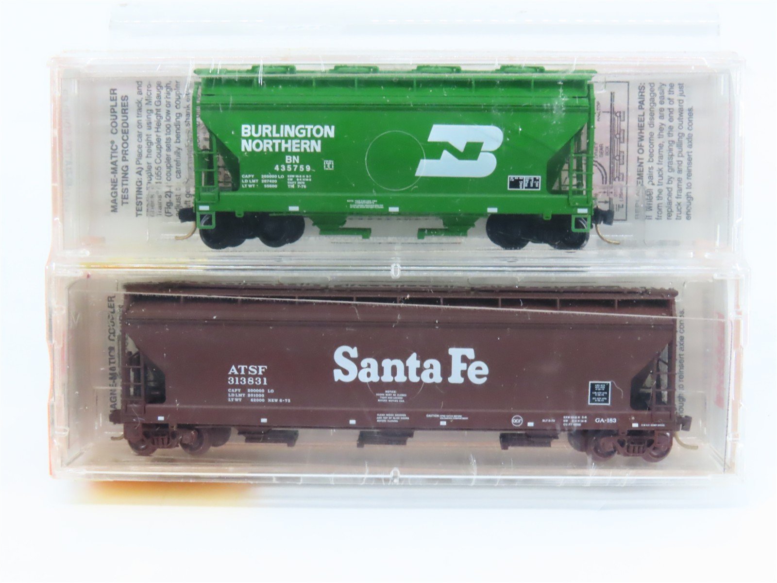 N Scale Micro-Trains MTL 94102 BN/ATSF BNSF Merger Hoppers 2-Pack Sealed