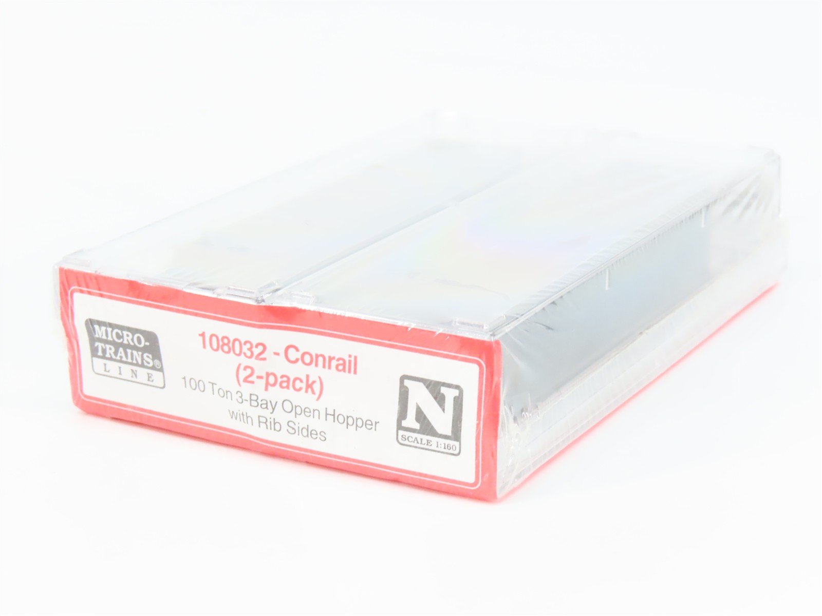 N Scale Micro-Trains MTL 108032 CR Conrail 3-Bay Hoppers w/ Loads 2-Pack Sealed
