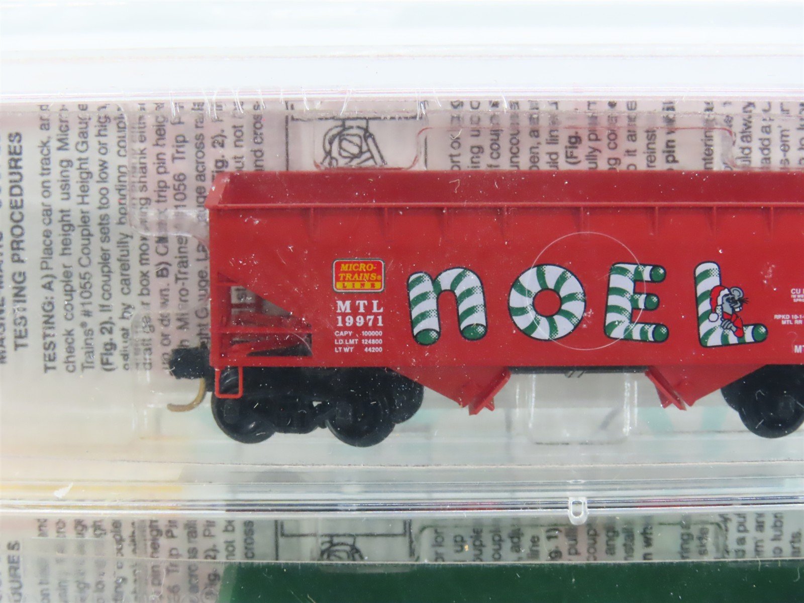 N Scale Micro-Trains MTL 55392 1997 Noel Holiday 2-Bay Hoppers 2-Pack Sealed