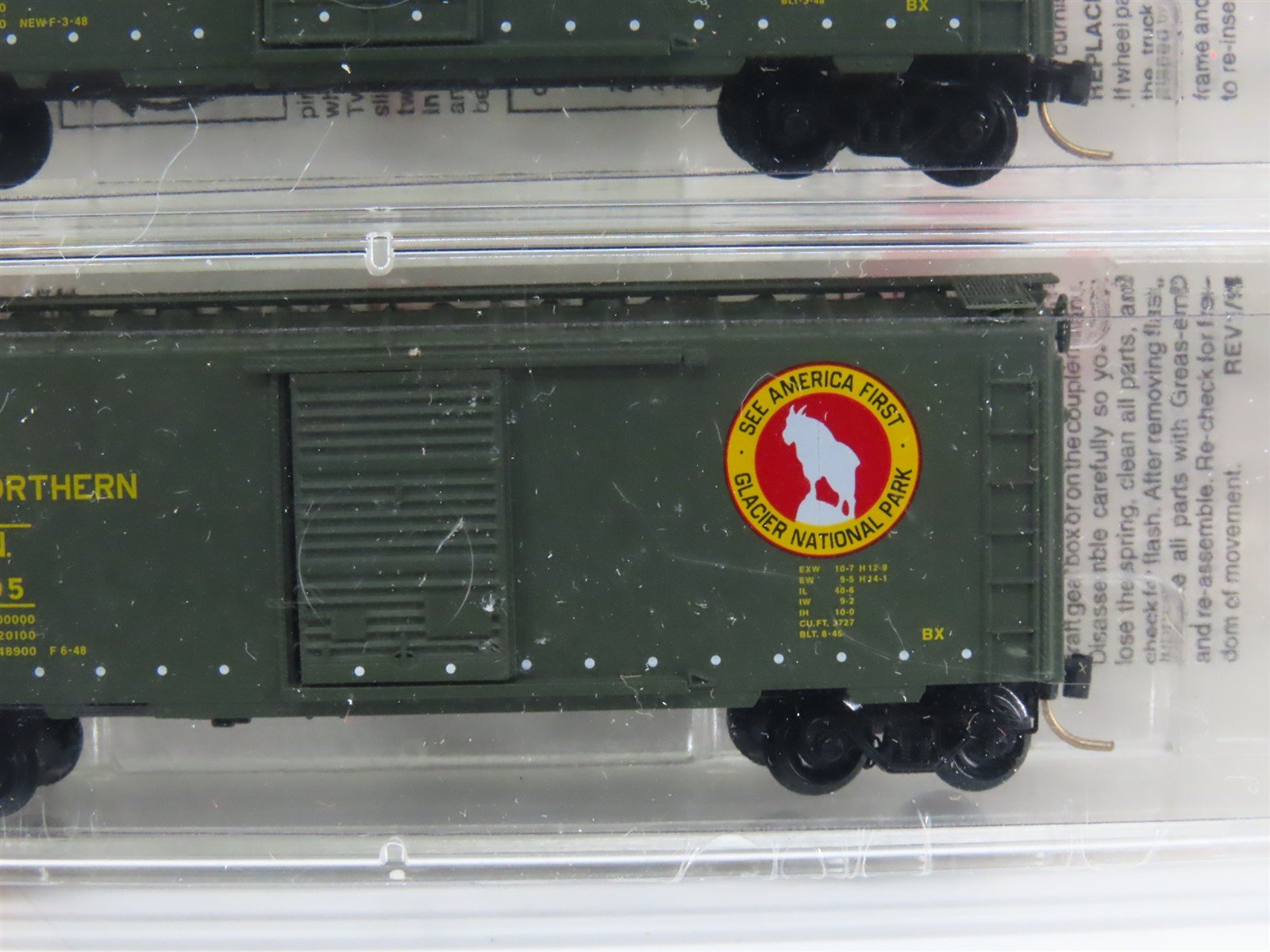 N Scale Micro-Trains MTL 20406-2 GN Great Northern 40' Box Cars 2-Pack Sealed