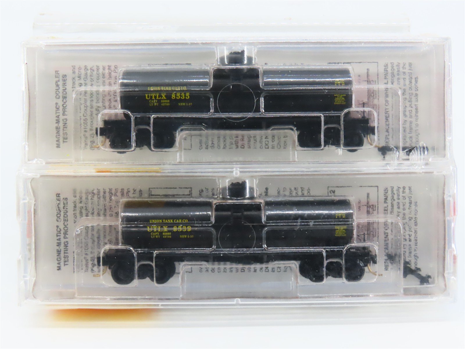 N Micro-Trains MTL 65062 UTLX Union 39' Single Dome Tank Cars 2-Pack Sealed