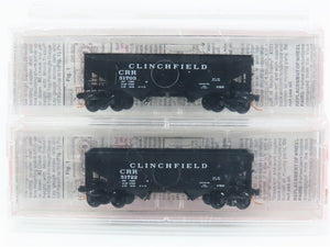 N Scale Micro-Trains MTL 55102 CRR Clinchfield 2-Bay Hopper 2-Pack Sealed