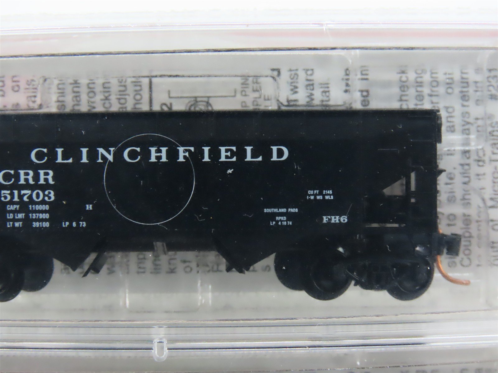 N Scale Micro-Trains MTL 55102 CRR Clinchfield 2-Bay Hopper 2-Pack Sealed